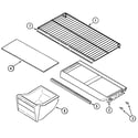 Maytag PTB1752FRW shelves & accessories diagram