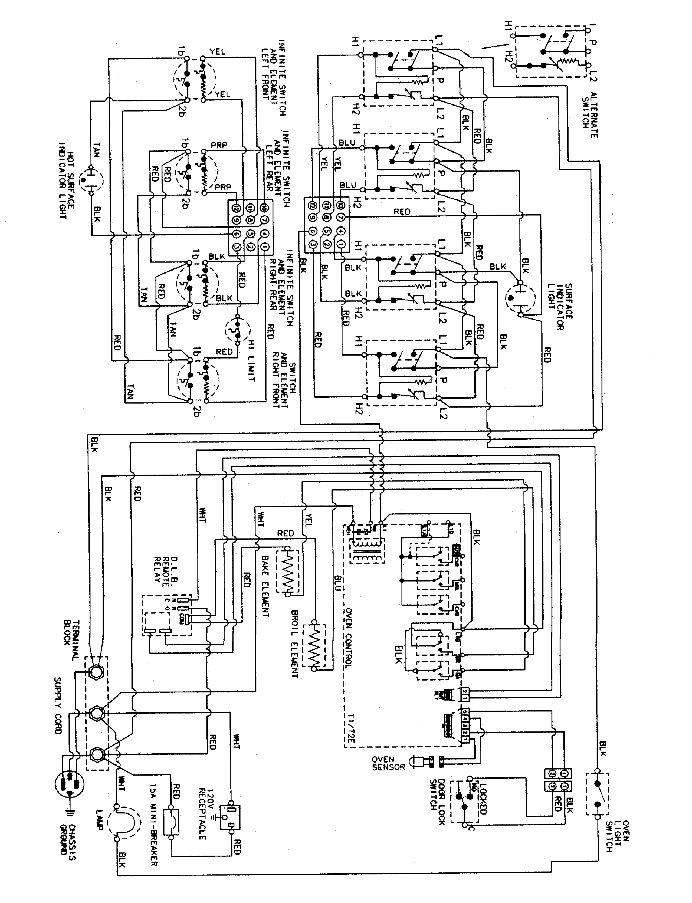 Maytag PER5715BCW wiring information diagram