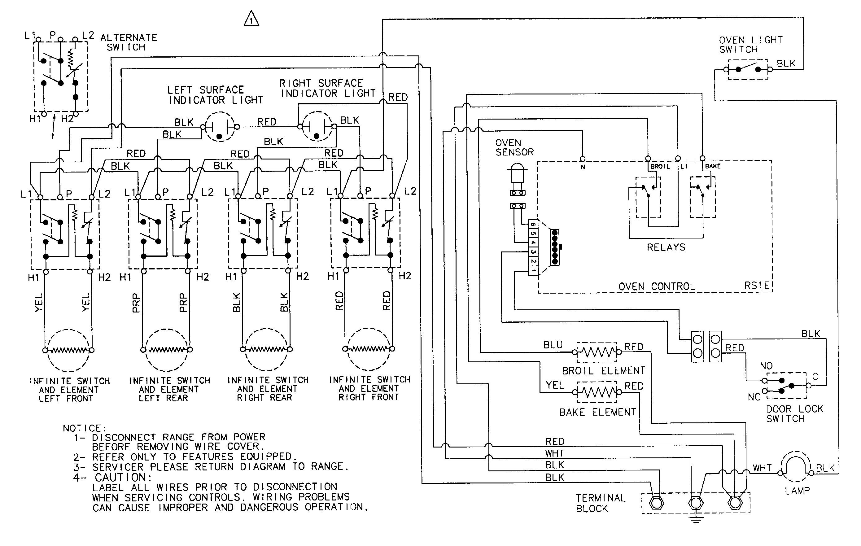 Jenn-Air JER8530AAW wiring information diagram