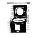 Maytag LA806 top cover up series 01 diagram