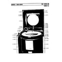 Maytag LA806 top cover up series 02 diagram