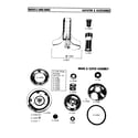 Maytag LA806 agitator and accessories diagram