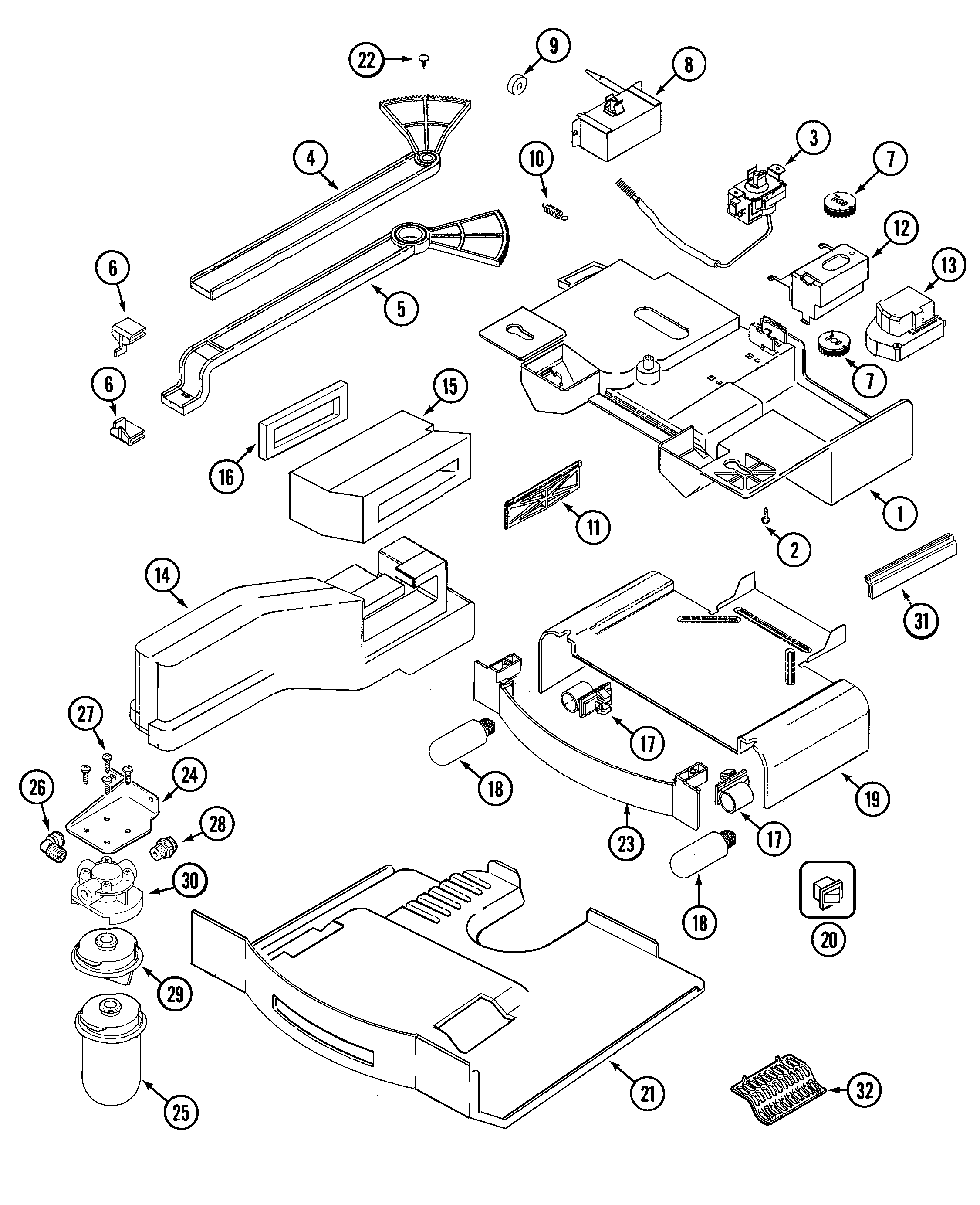 Maytag MSD2754FRQ controls diagram