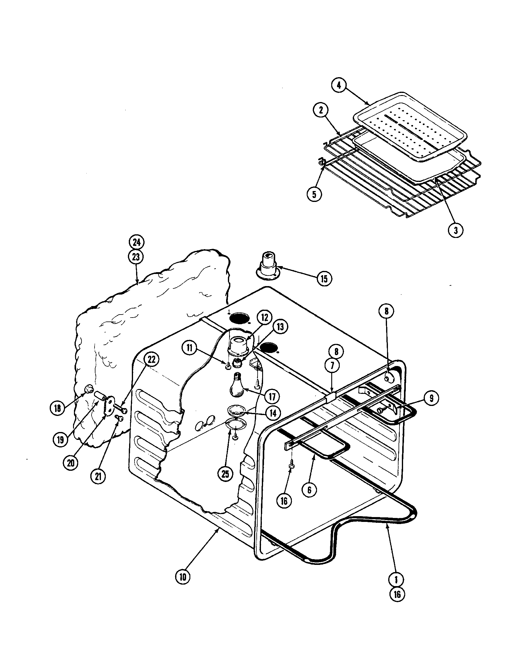 Jenn-Air W136-C body diagram