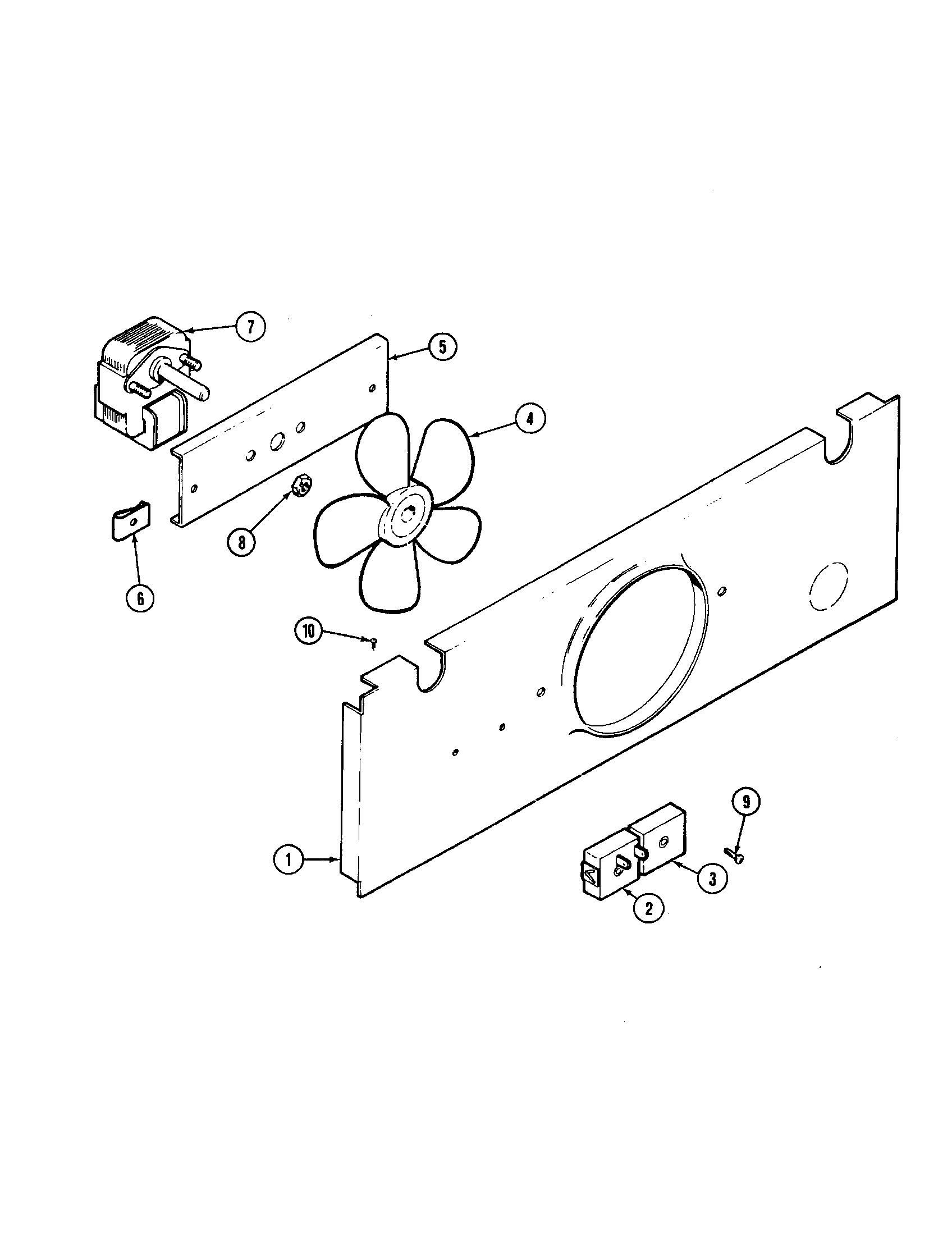 Jenn-Air W136-C blower motors diagram