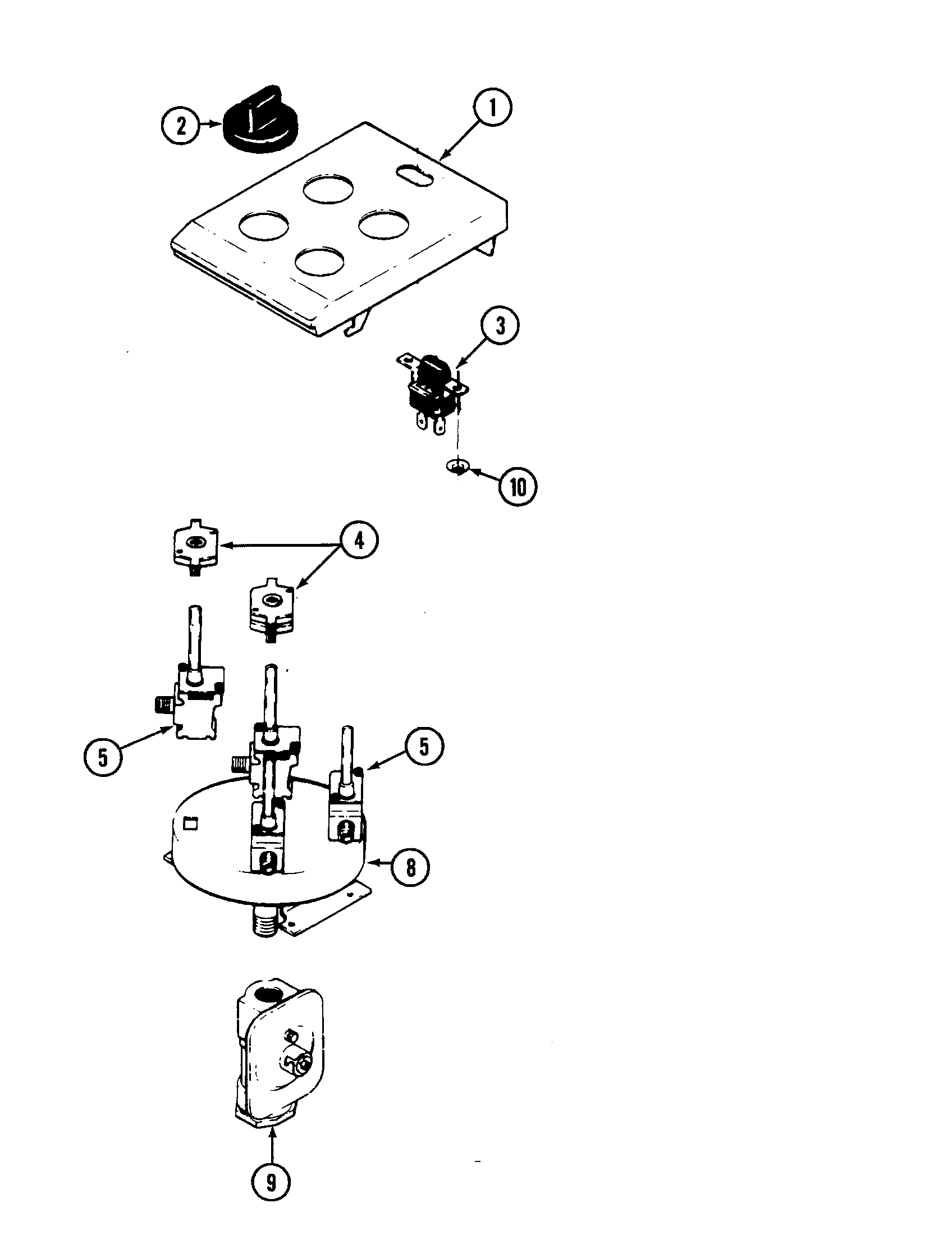 Jenn-Air CG206B-C controls diagram