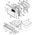 Maytag CRE9500ACL door/drawer diagram