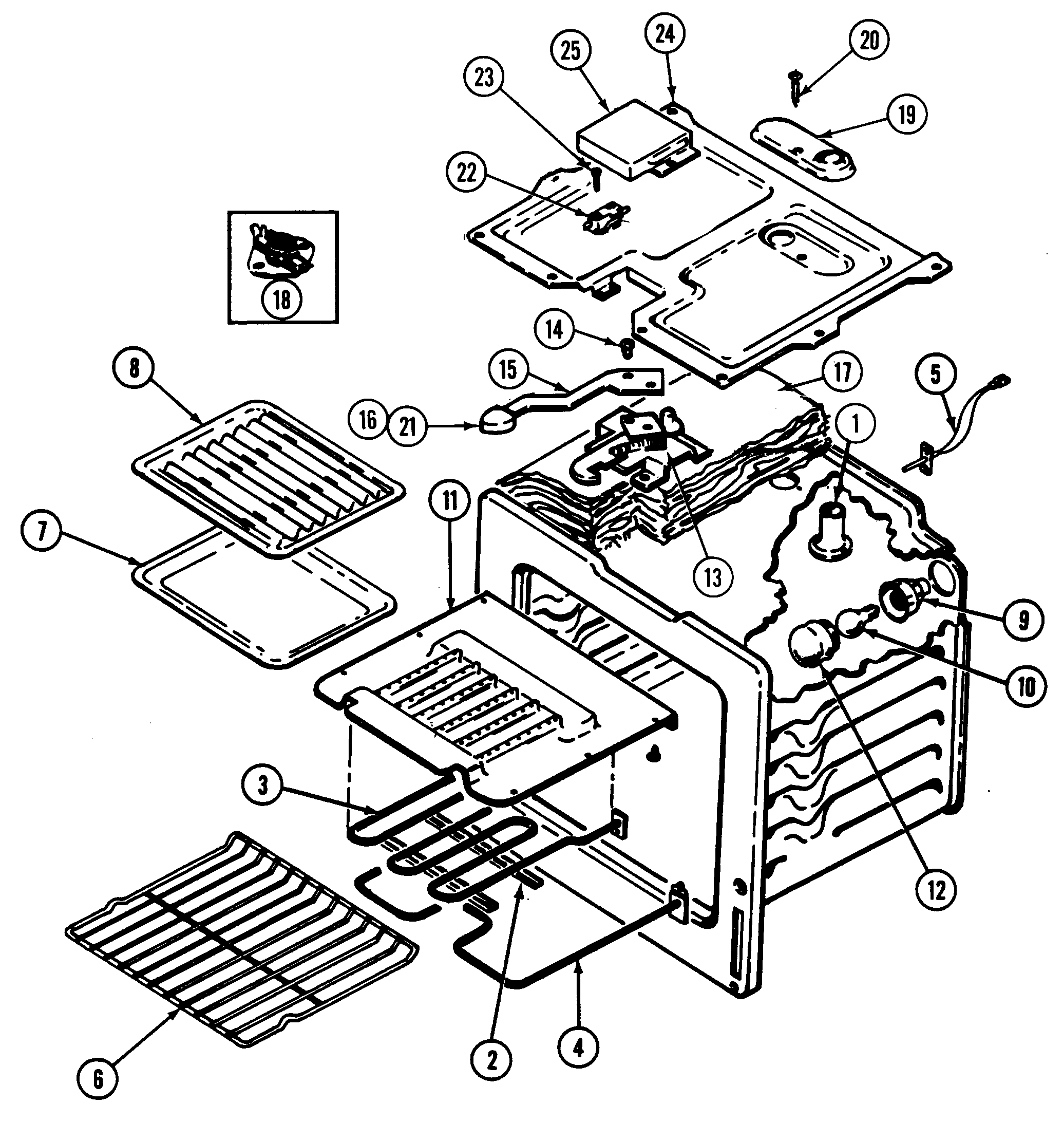 Maytag CRE9500ADE oven (cre9500ace, cre9500ade) diagram