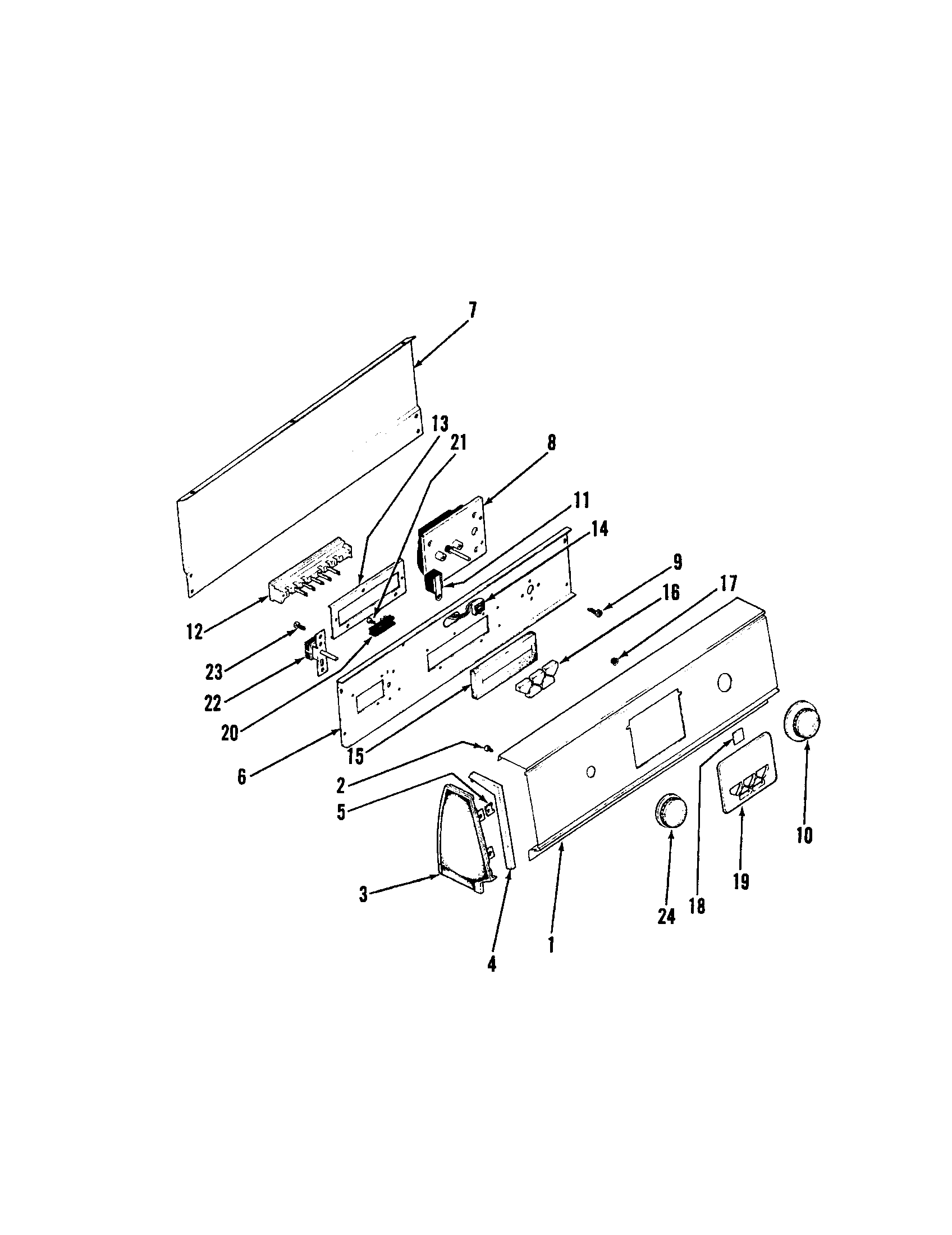 Magic Chef YE20FA5 backguard diagram
