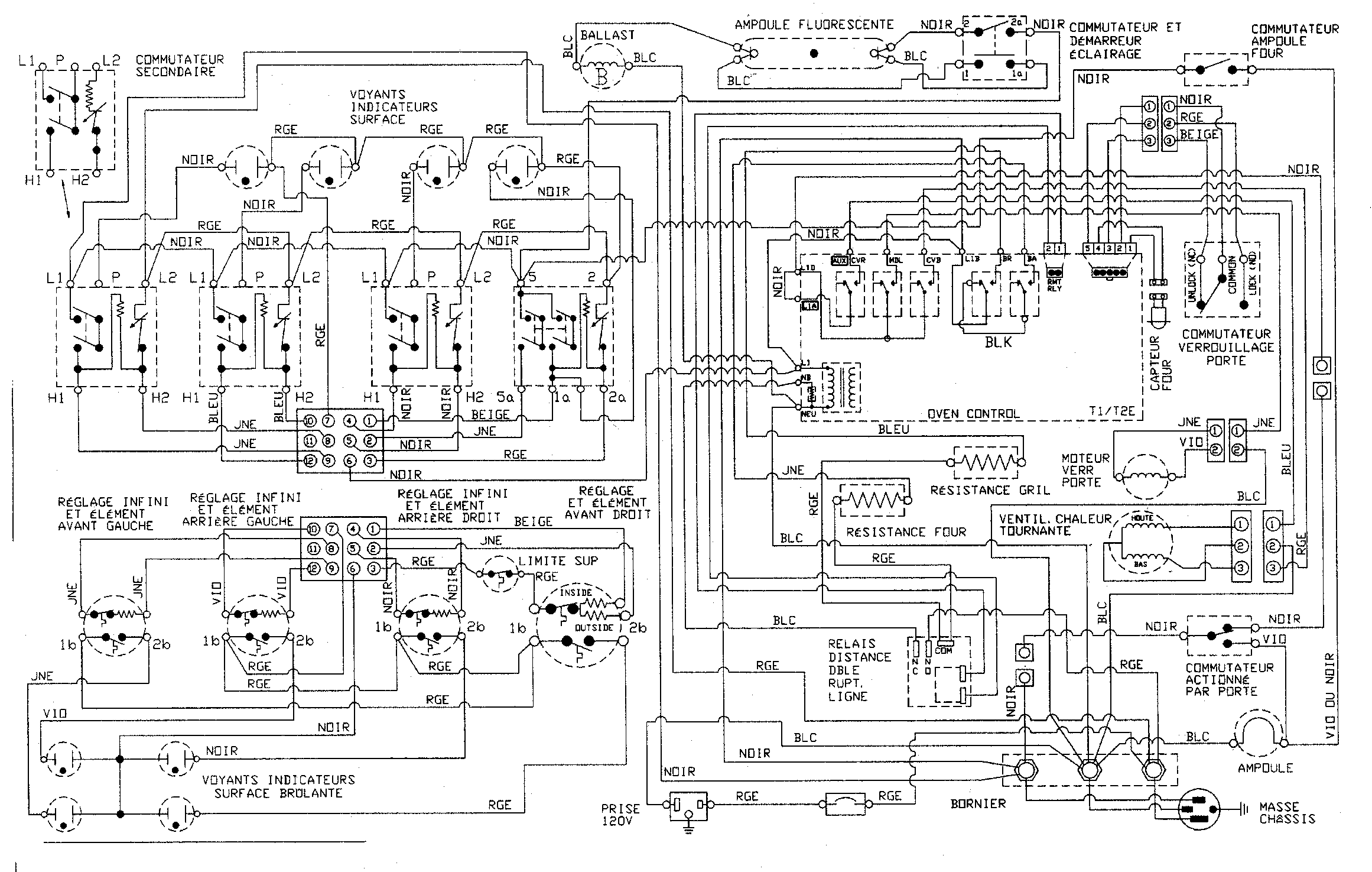 Jenn-Air JER8850ACW wiring information diagram