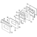 Magic Chef 9475VVV door (ser. pre. 14) diagram