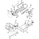 Maytag RTW22E0DAE ice maker & bin diagram
