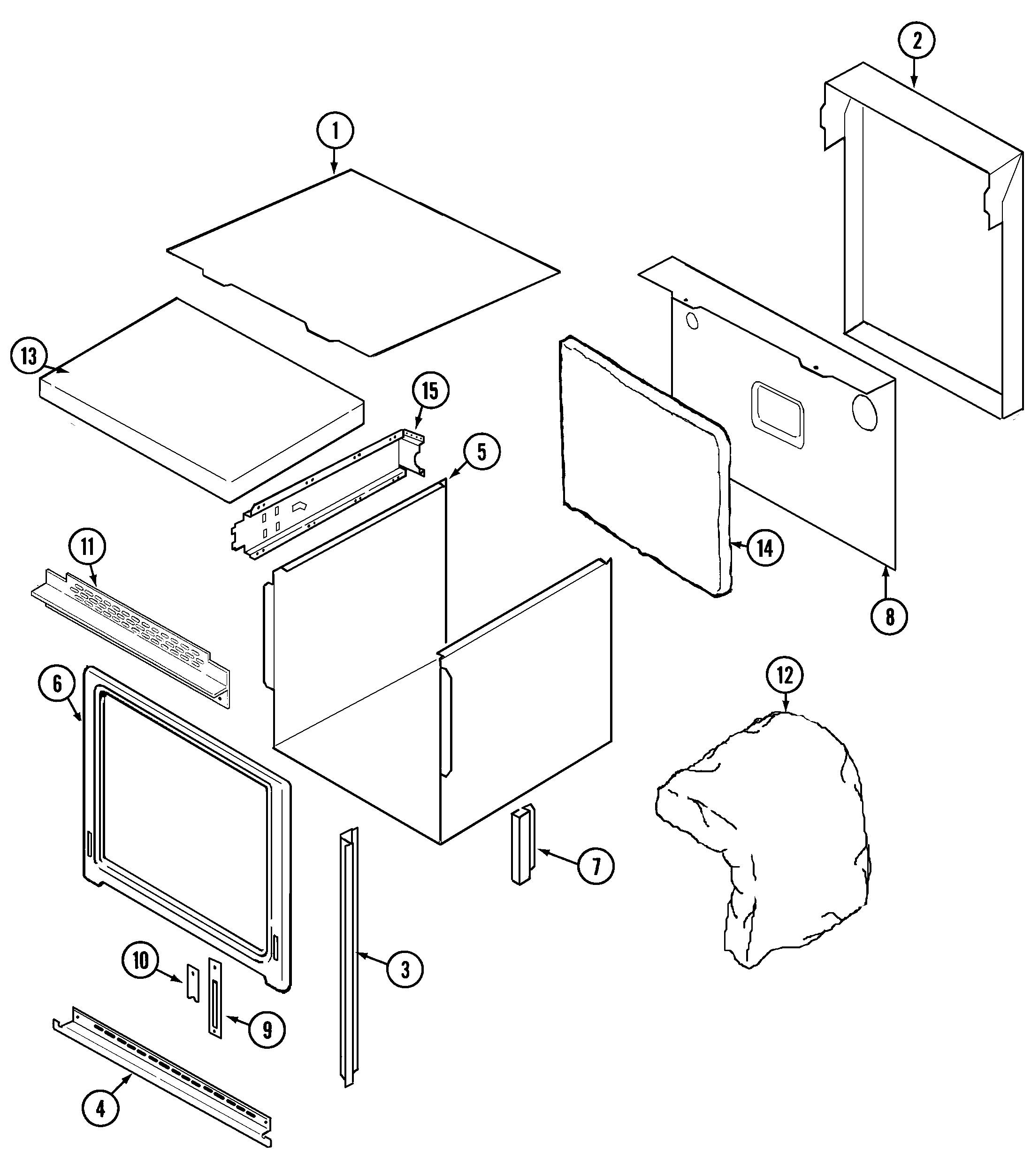 Jenn-Air WW30430B body diagram