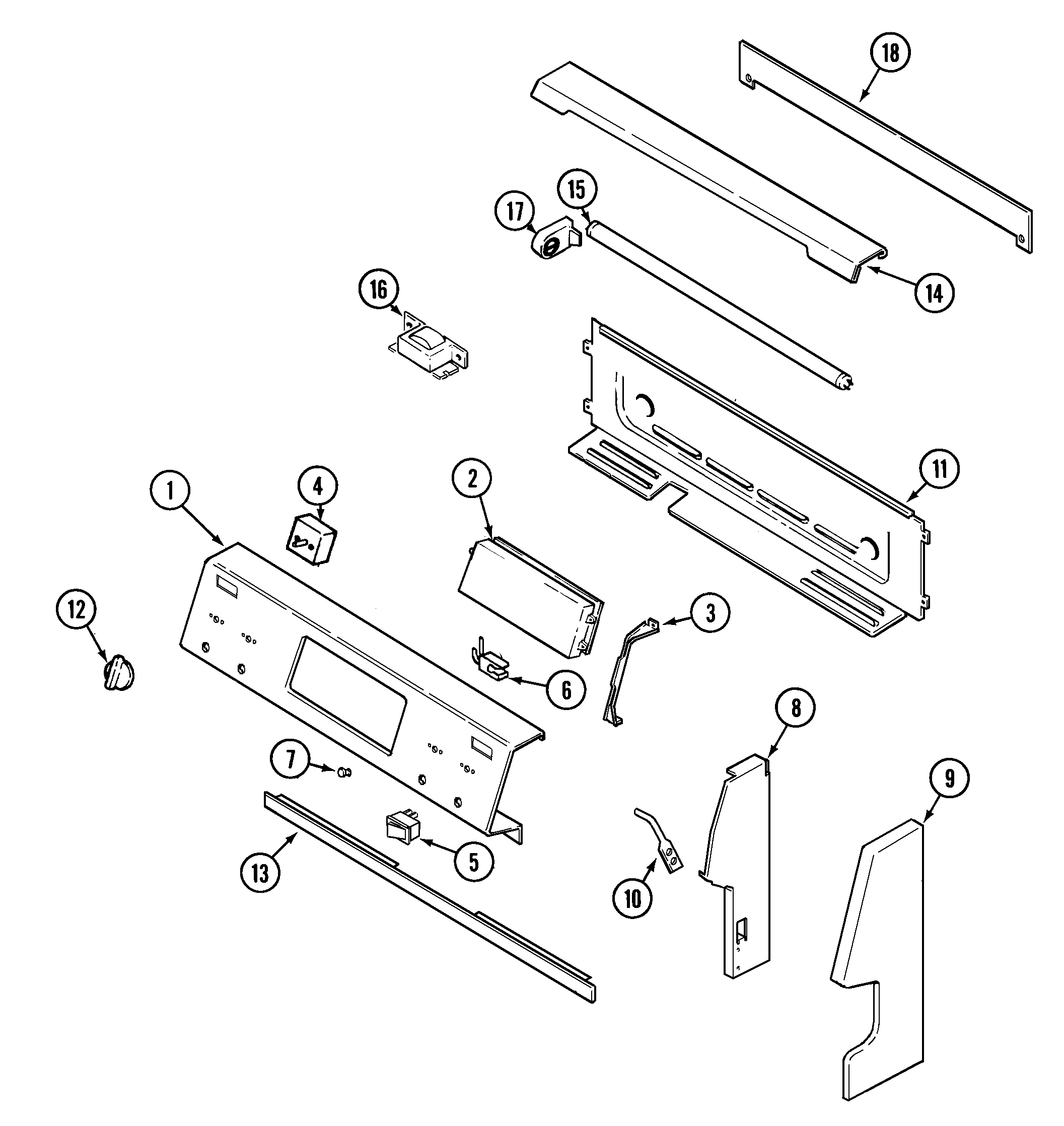 Jenn-Air JER8850AAQ control panel diagram