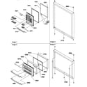 Amana BX21TW-P1196512WW door assemblies diagram