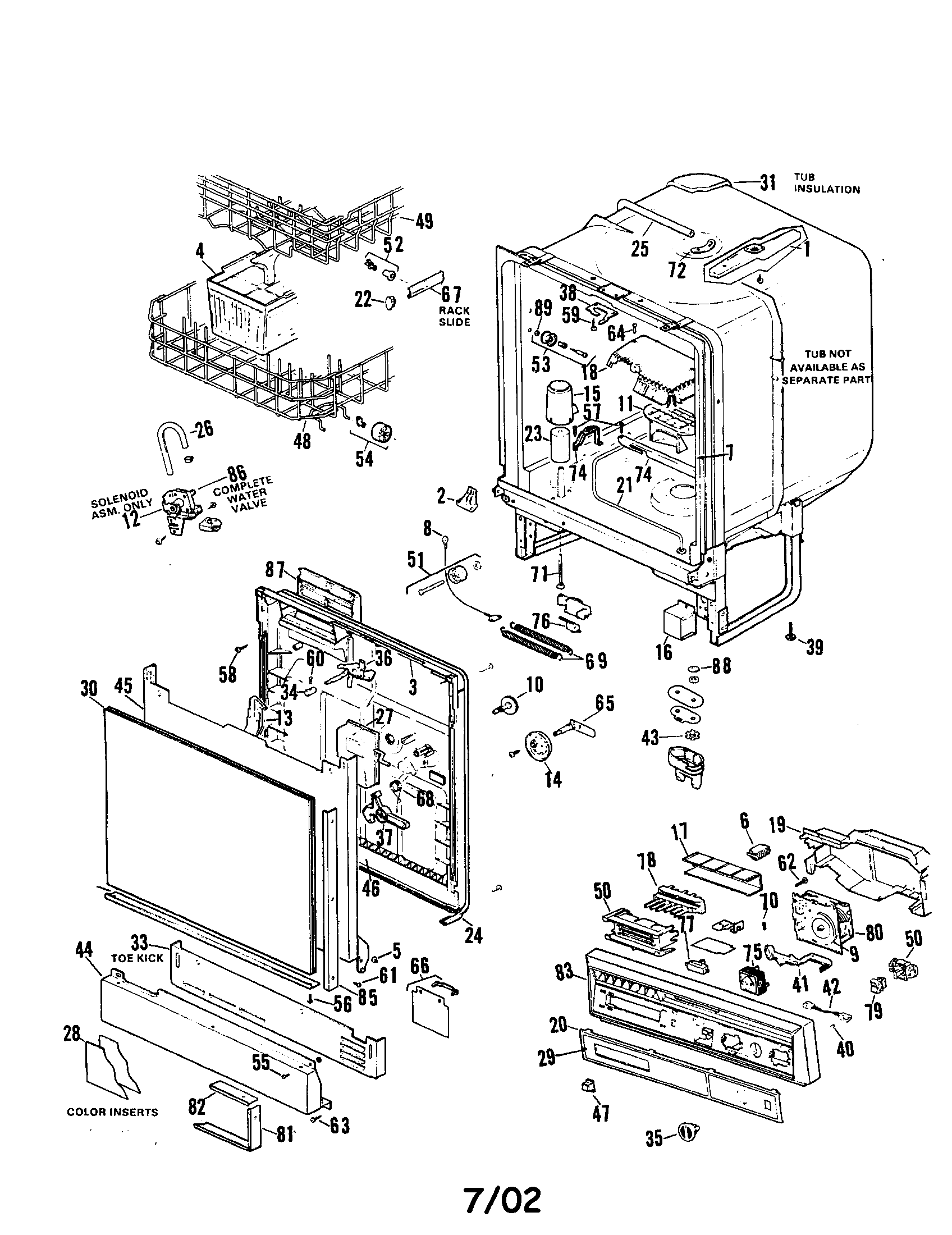 Magic Chef DU60B-01 dishwasher diagram
