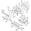 Magic Chef 3488VVA door/drawer diagram