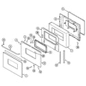 Maytag CWE9030BCE door diagram