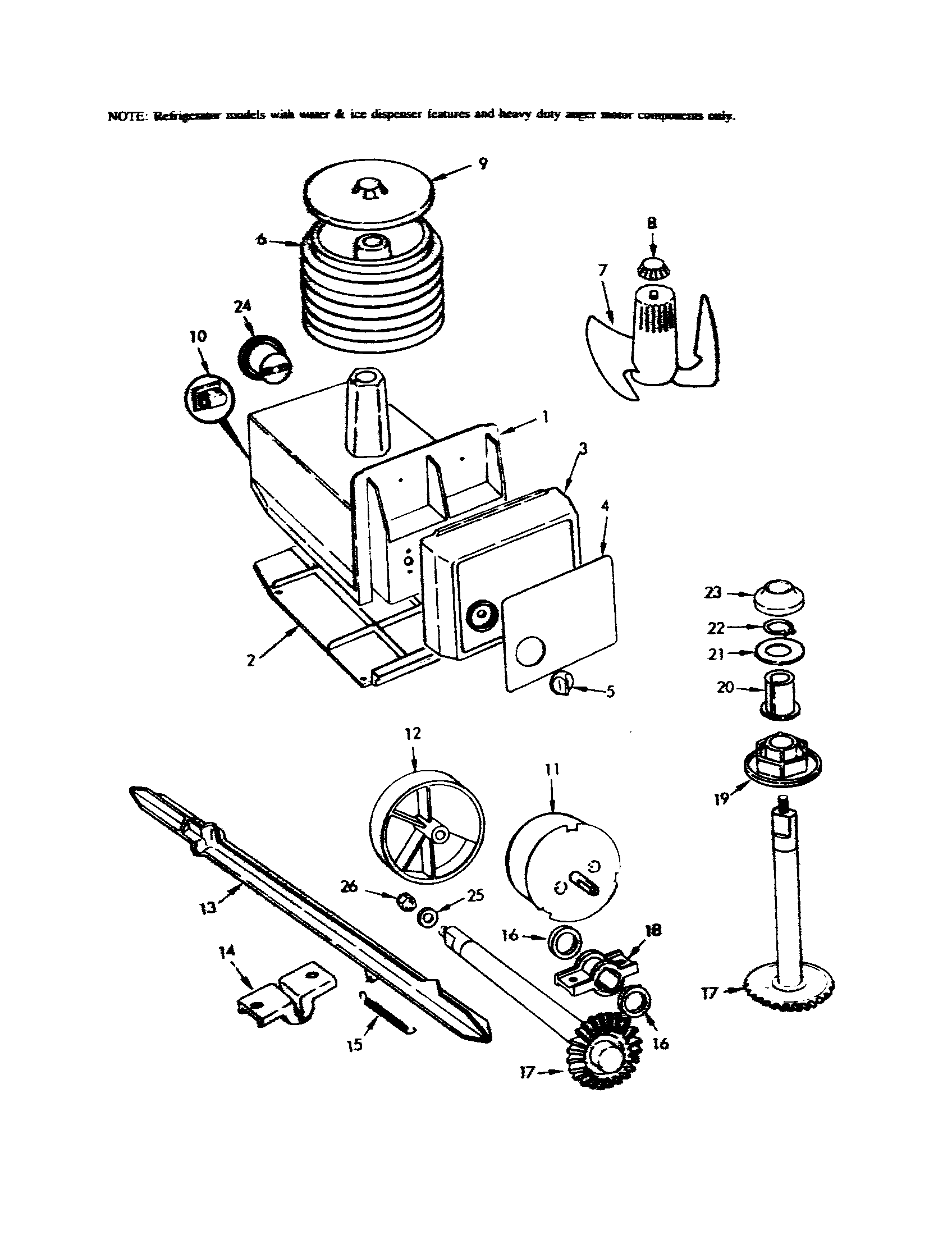 Jenn-Air JRSDX244-7N15A ice cream maker kit diagram