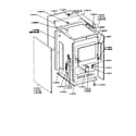 Maytag GCNE200 front view-panels diagram