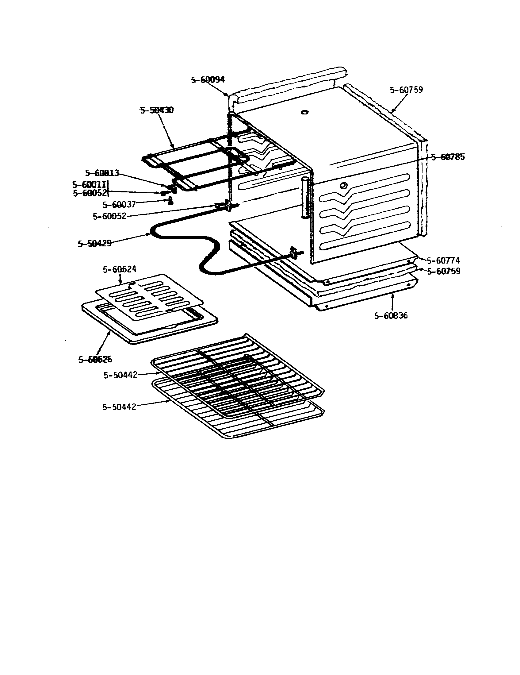 Maytag GCNE200 oven assembly diagram