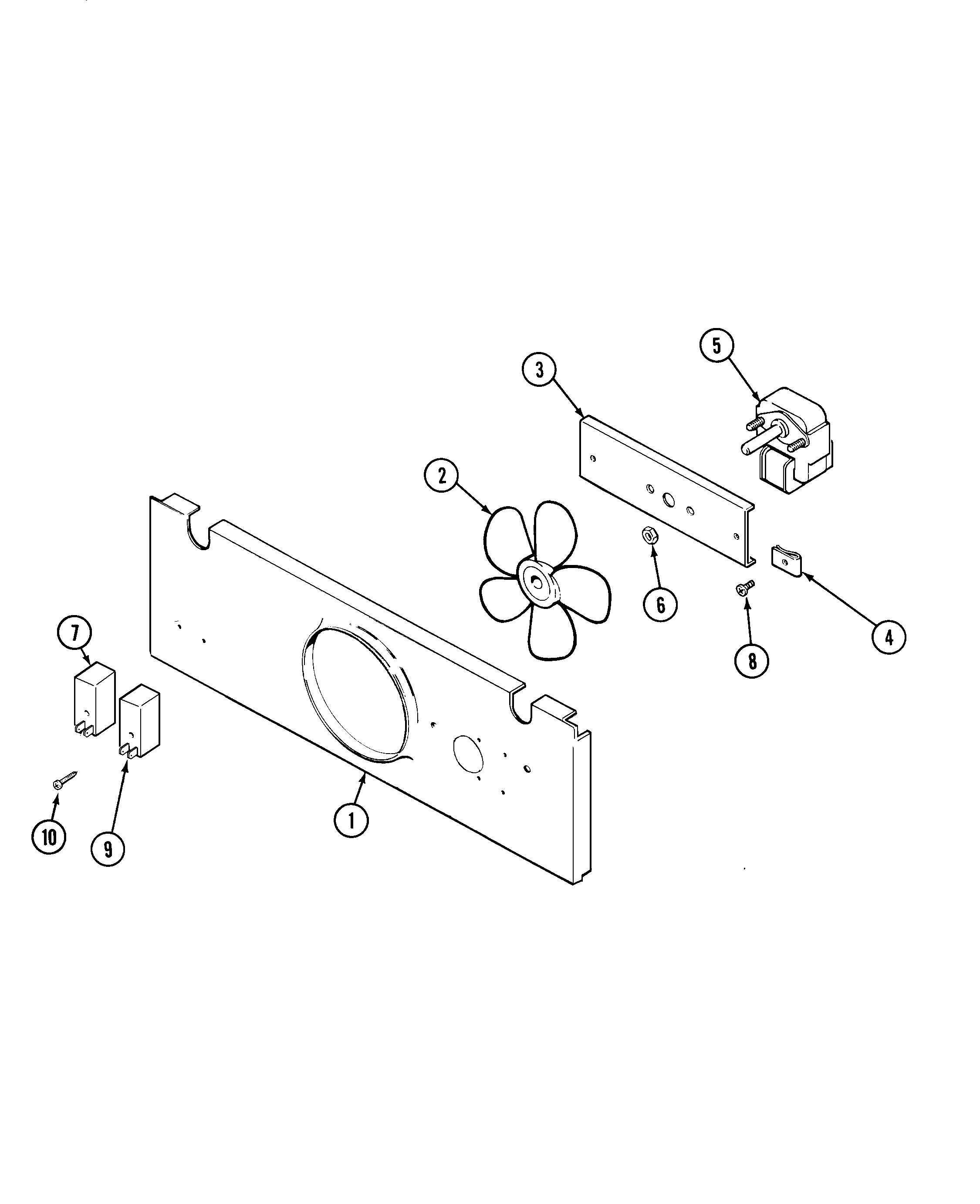 Maytag CWE6200ADB blower motor-cooling diagram