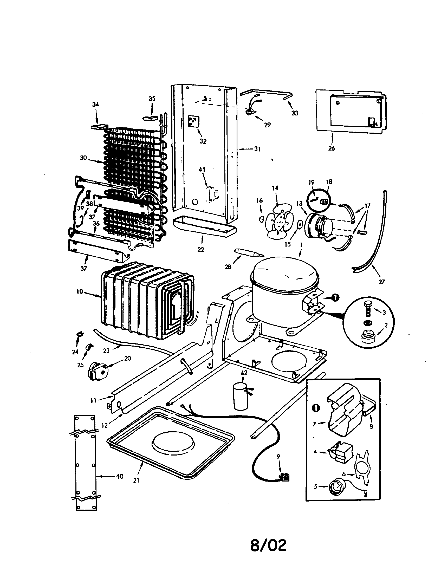 Magic Chef RC20LA-3AW-BS09A unit and system diagram