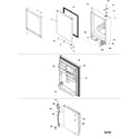 Kenmore 59673222200 refrigerator door diagram