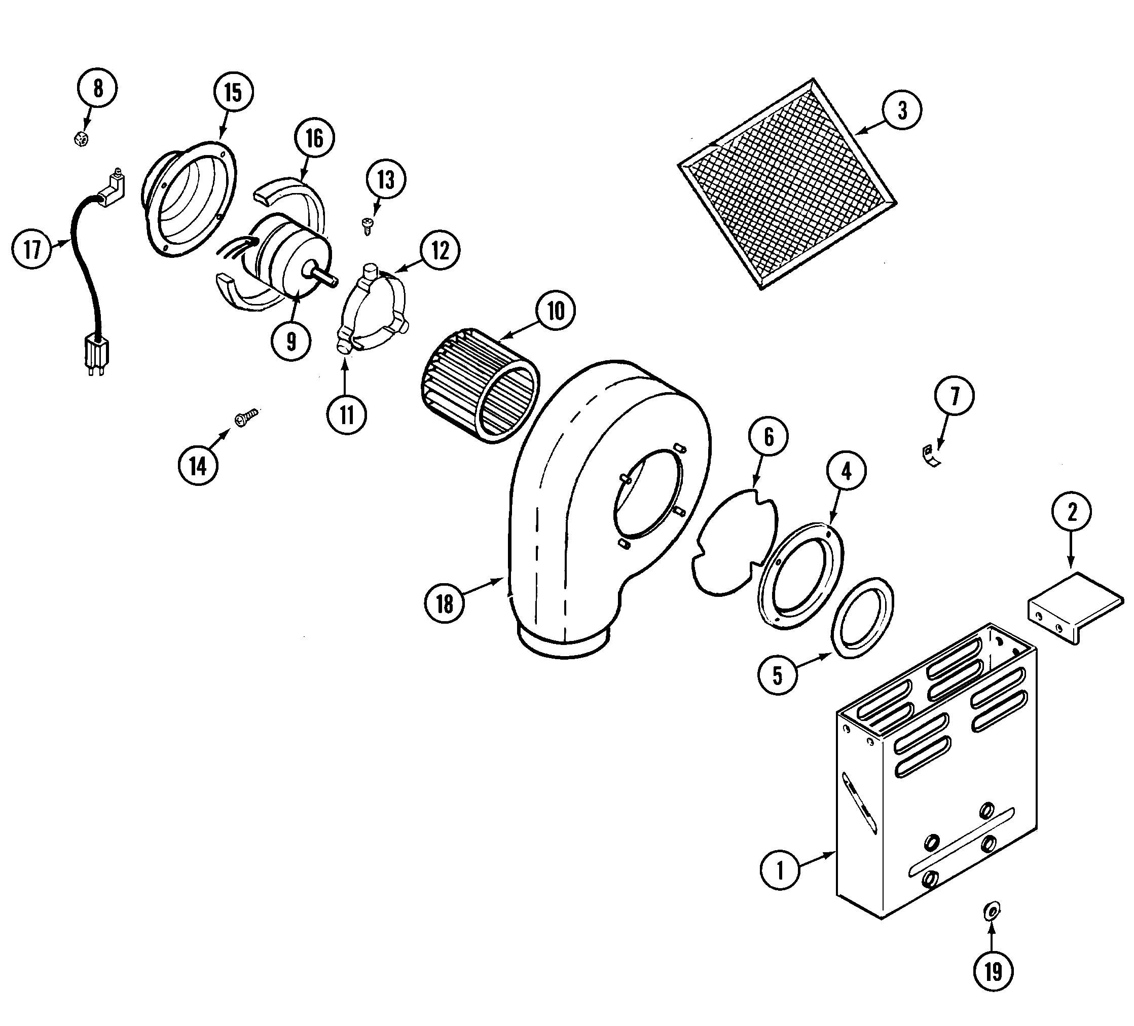 Jenn-Air CVG2420W blower plenum diagram