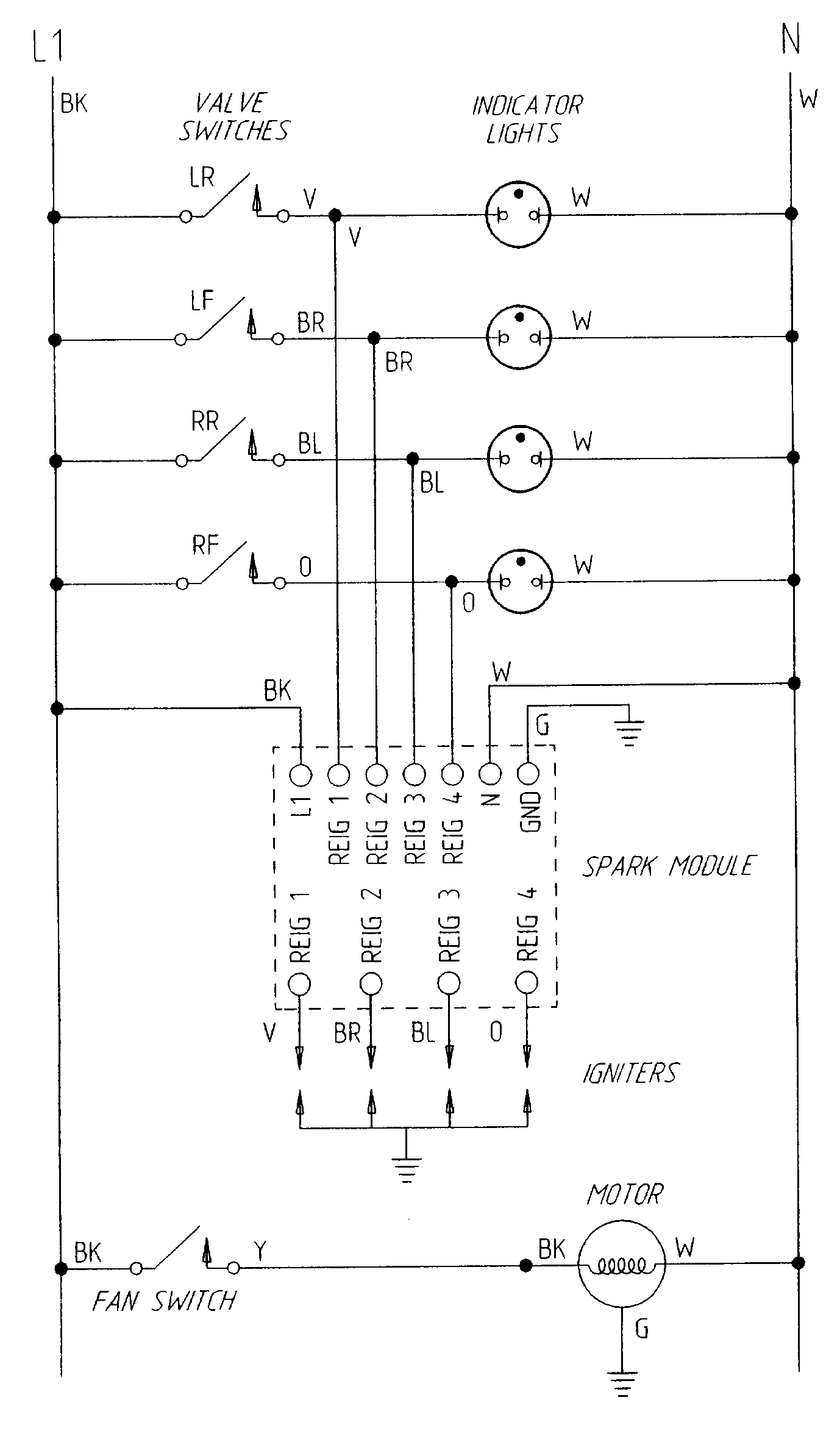 Jenn-Air CVG2420W wiring information diagram