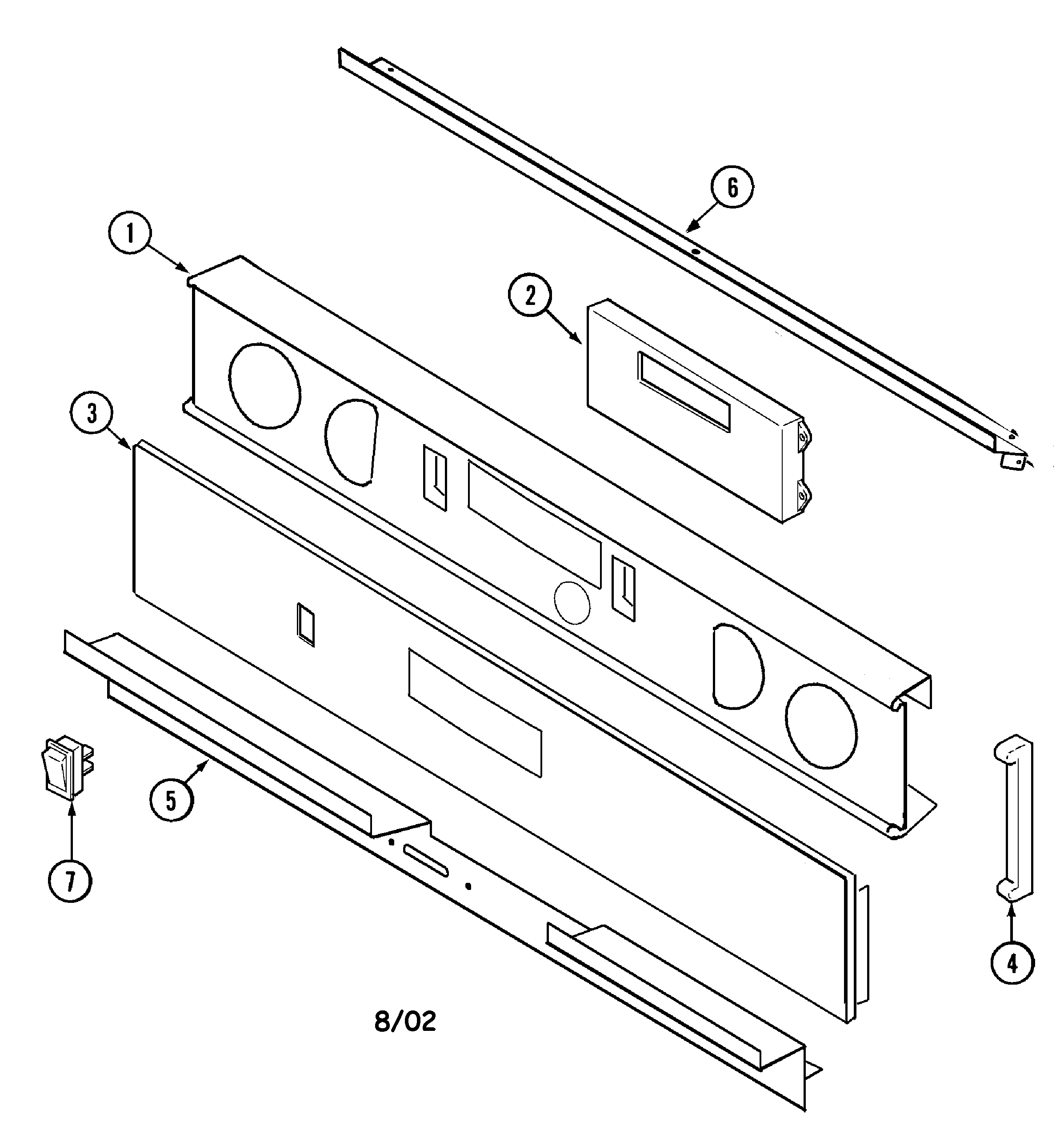 Maytag MMW5527BAB control panel diagram