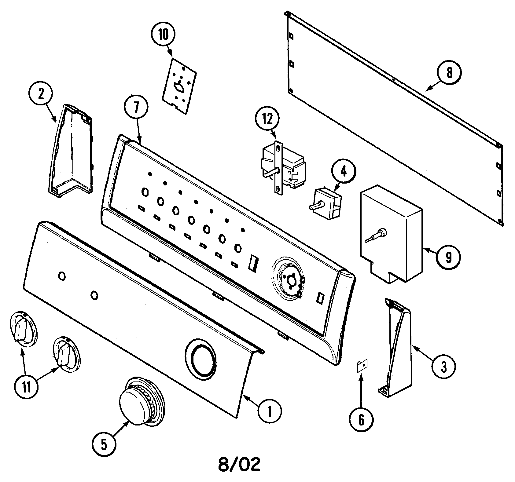 Magic Chef CYE4000AGW control panel diagram