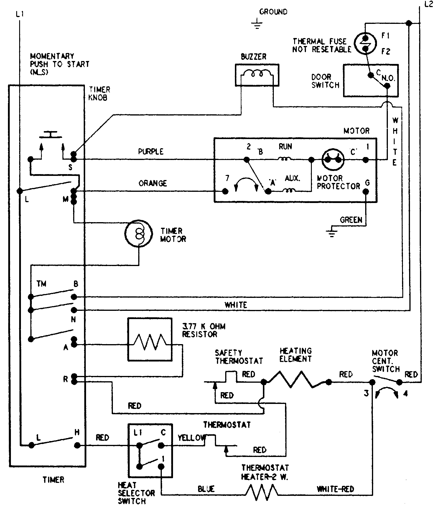 Admiral AYE2200AGW wiring information diagram