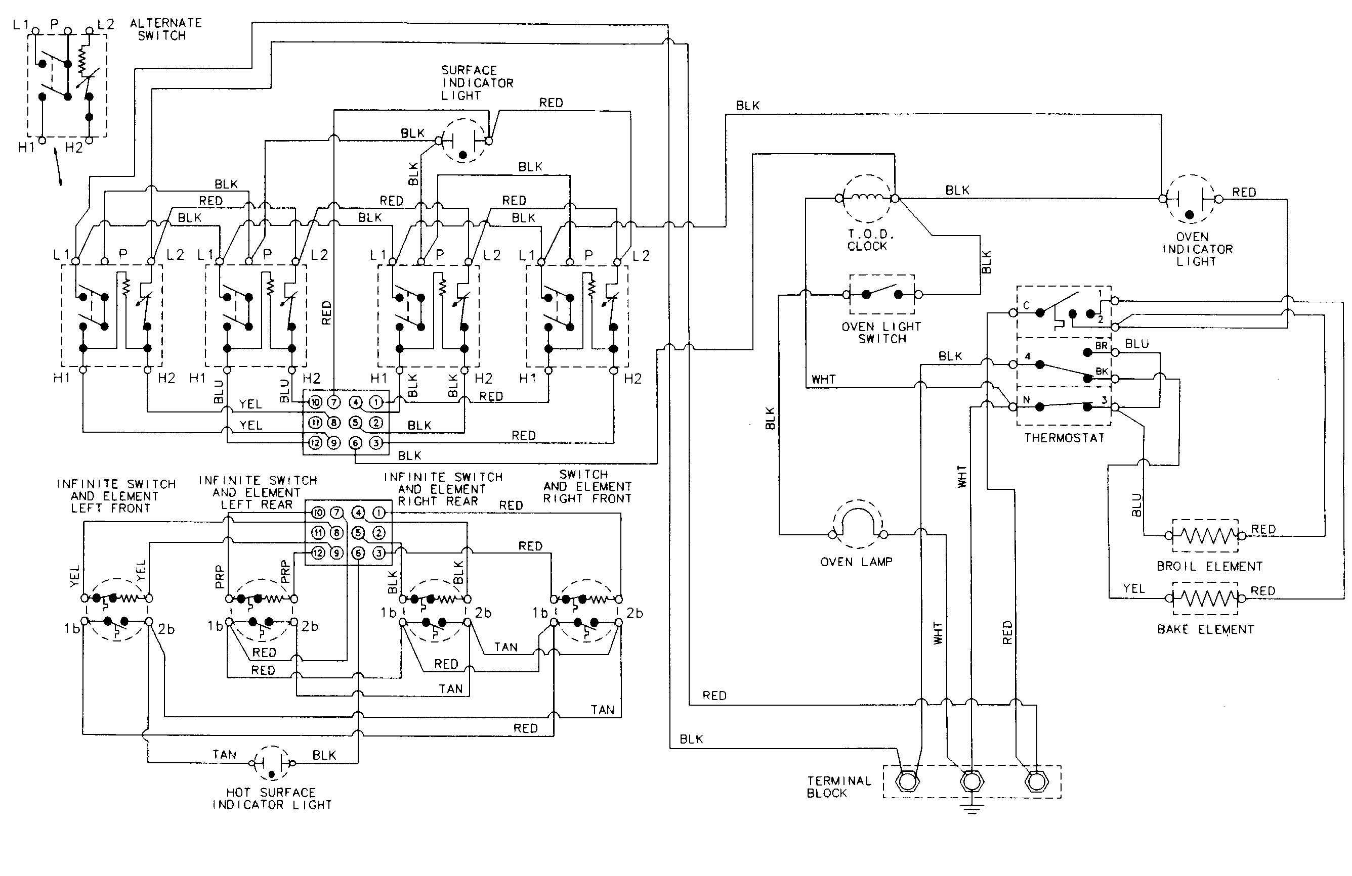 Admiral AER1450BAH wiring information diagram