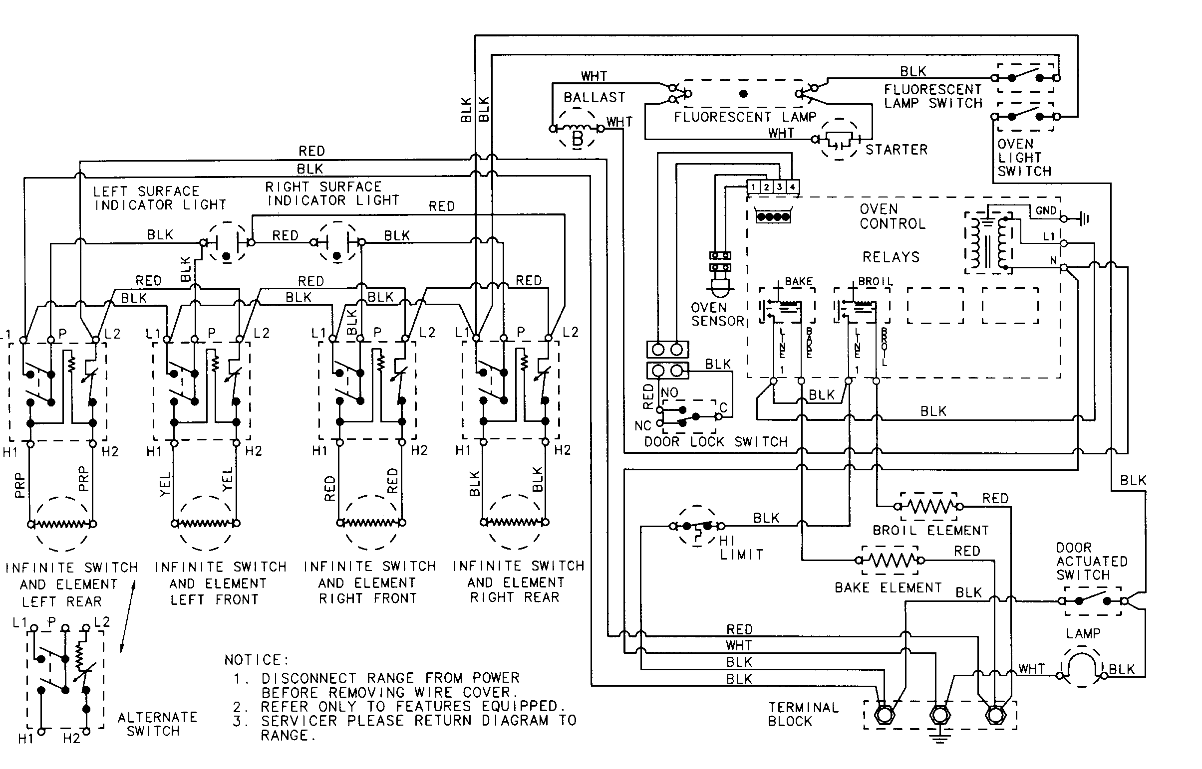 Maytag CRE9400ACW wiring information diagram