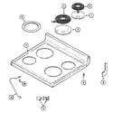 Maytag CRE9400ACL top assembly diagram