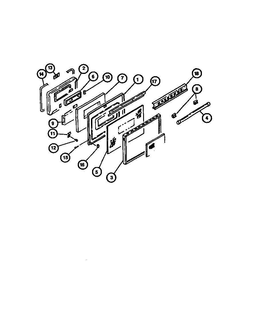 Caloric RST378UL-P1141203N door diagram