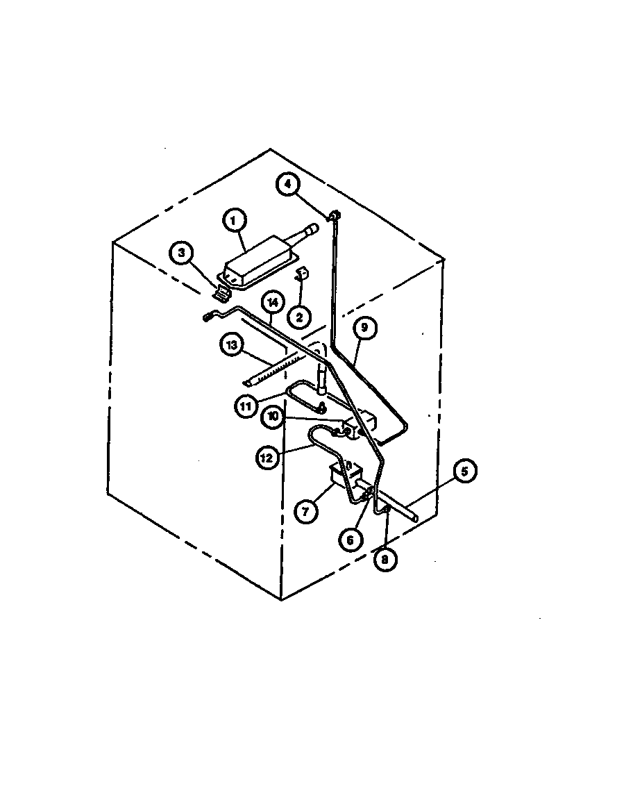 Caloric RST378UL-P1141203N gas supply diagram