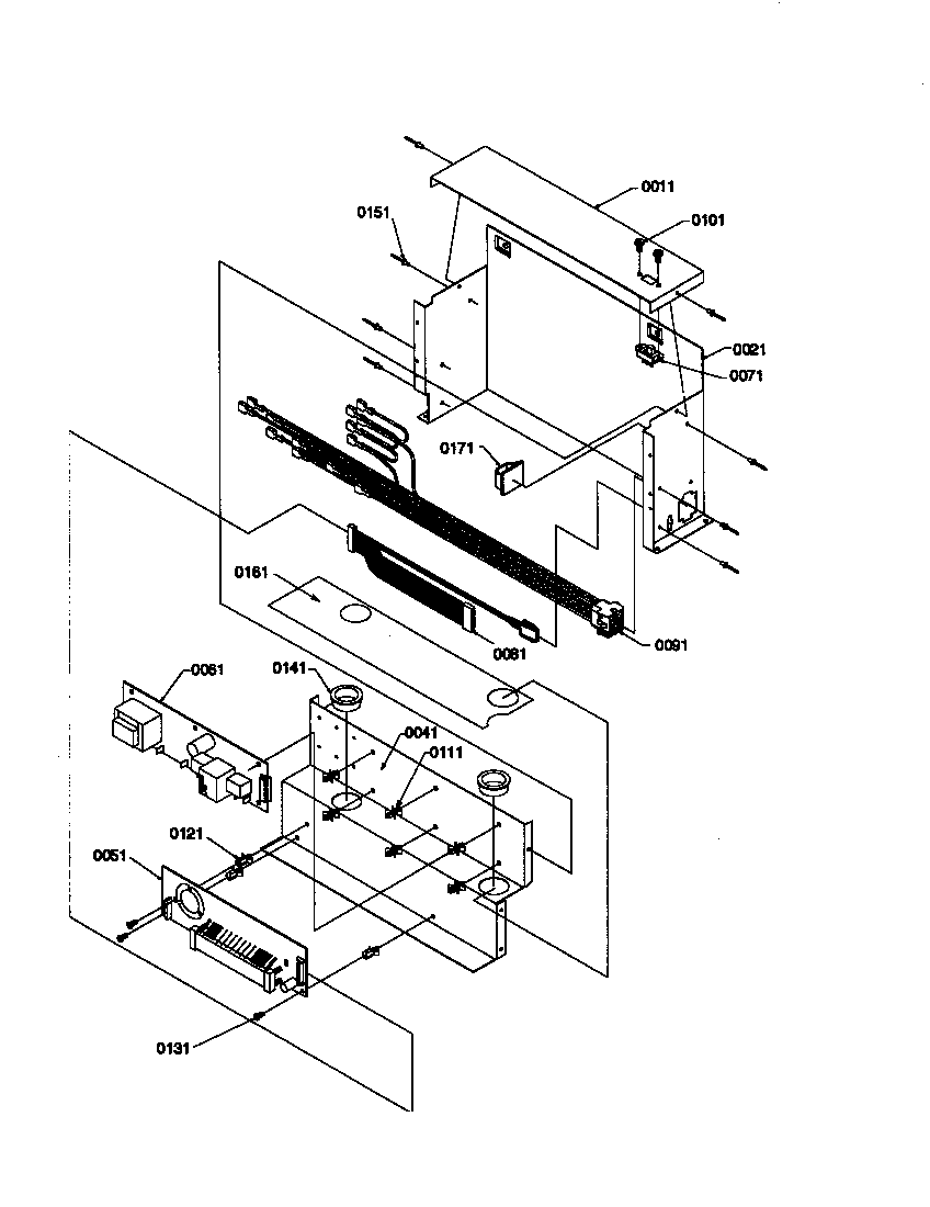 Amana S148DA01-P1305602W control assy diagram