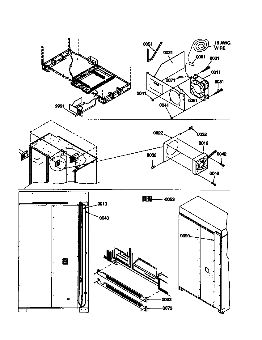 Amana S148DA01-P1305602W heater & condensate  evaporation kit diagram