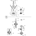Amana LWC75AW-PLWC75AW weldment and bearing assy, brake and pul diagram