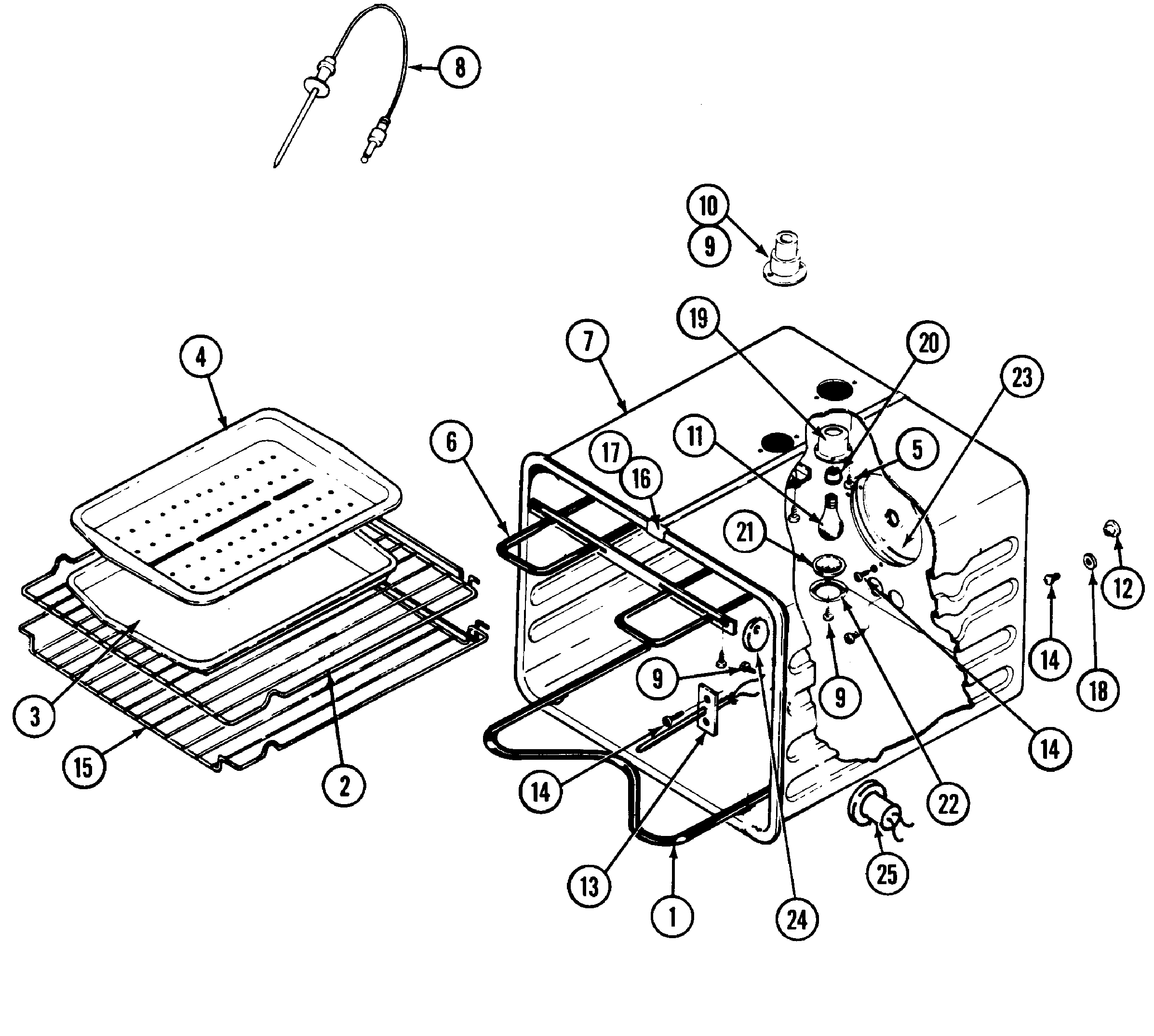 Jenn-Air WW2780W oven diagram