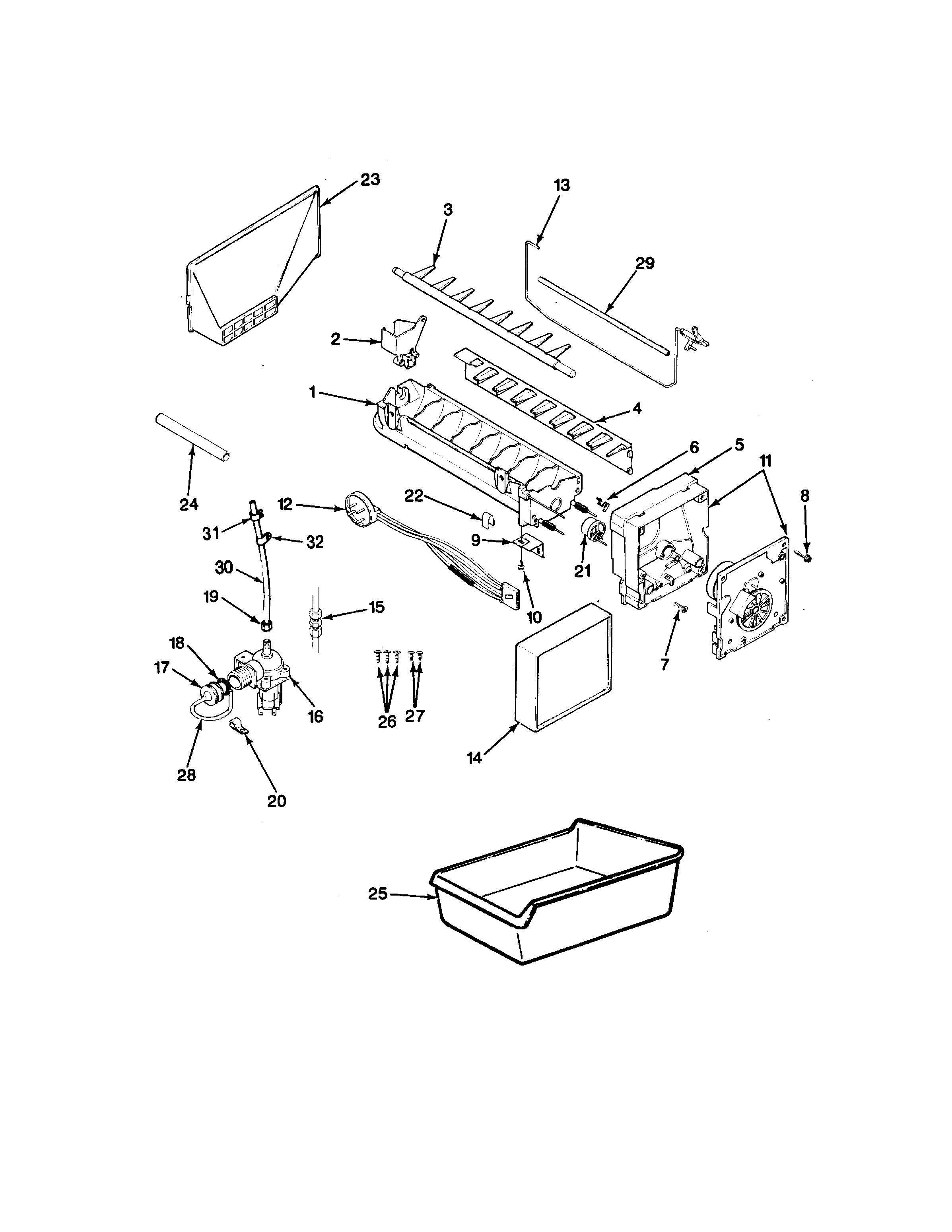 Magic Chef RC20LN-2AD-BU01A optional ice maker kit-imkss1 diagram