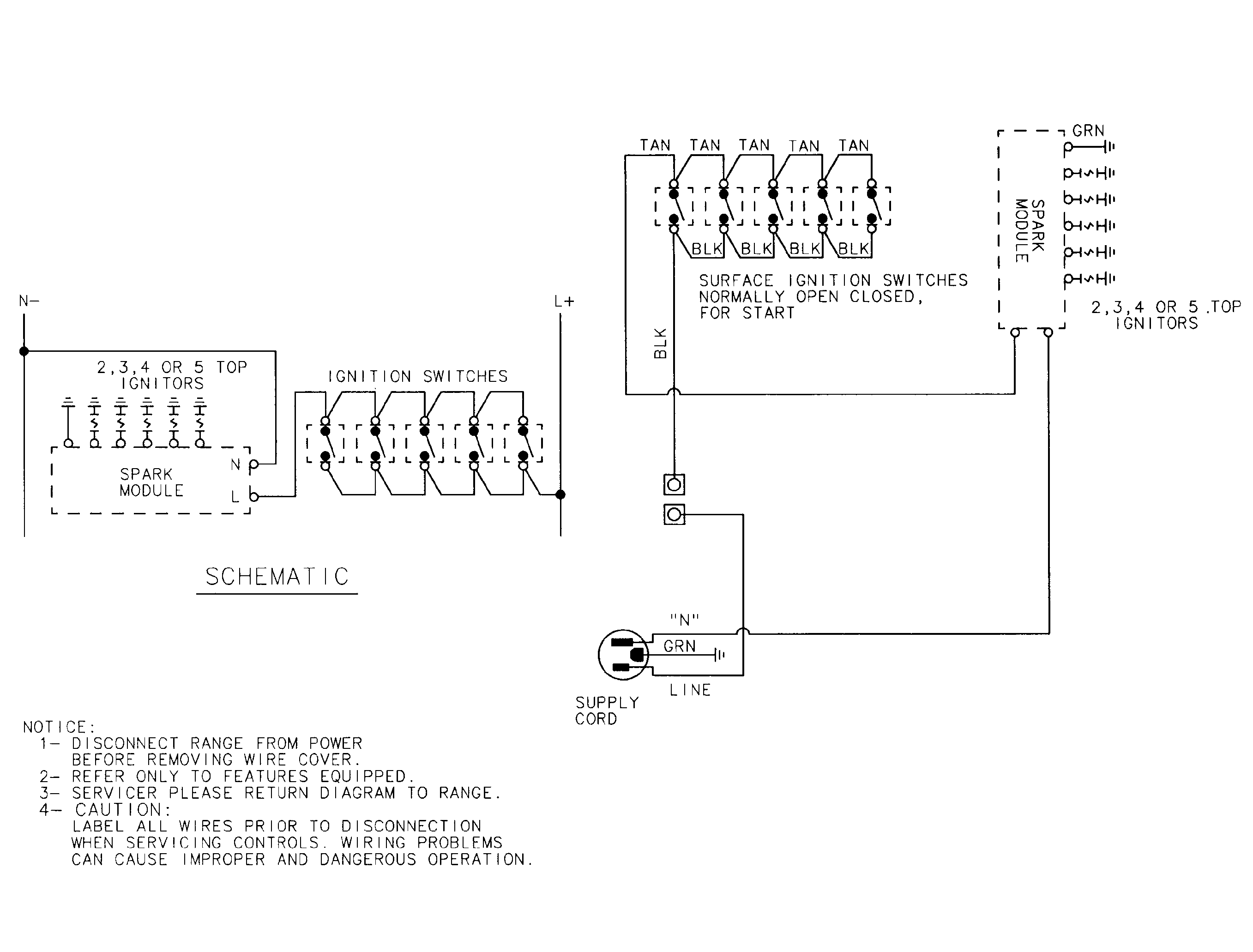 Magic Chef 8351VS wiring information diagram