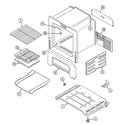 Maytag PGR4102CDH oven/base diagram