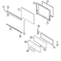 Maytag PGR4102CDH door/drawer diagram