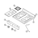 Maytag PGR4305CDH top assembly diagram