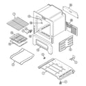 Maytag PGR4305CDH oven/base diagram