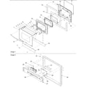 Amana AOCS3040E-P1132375NE door/control panel diagram