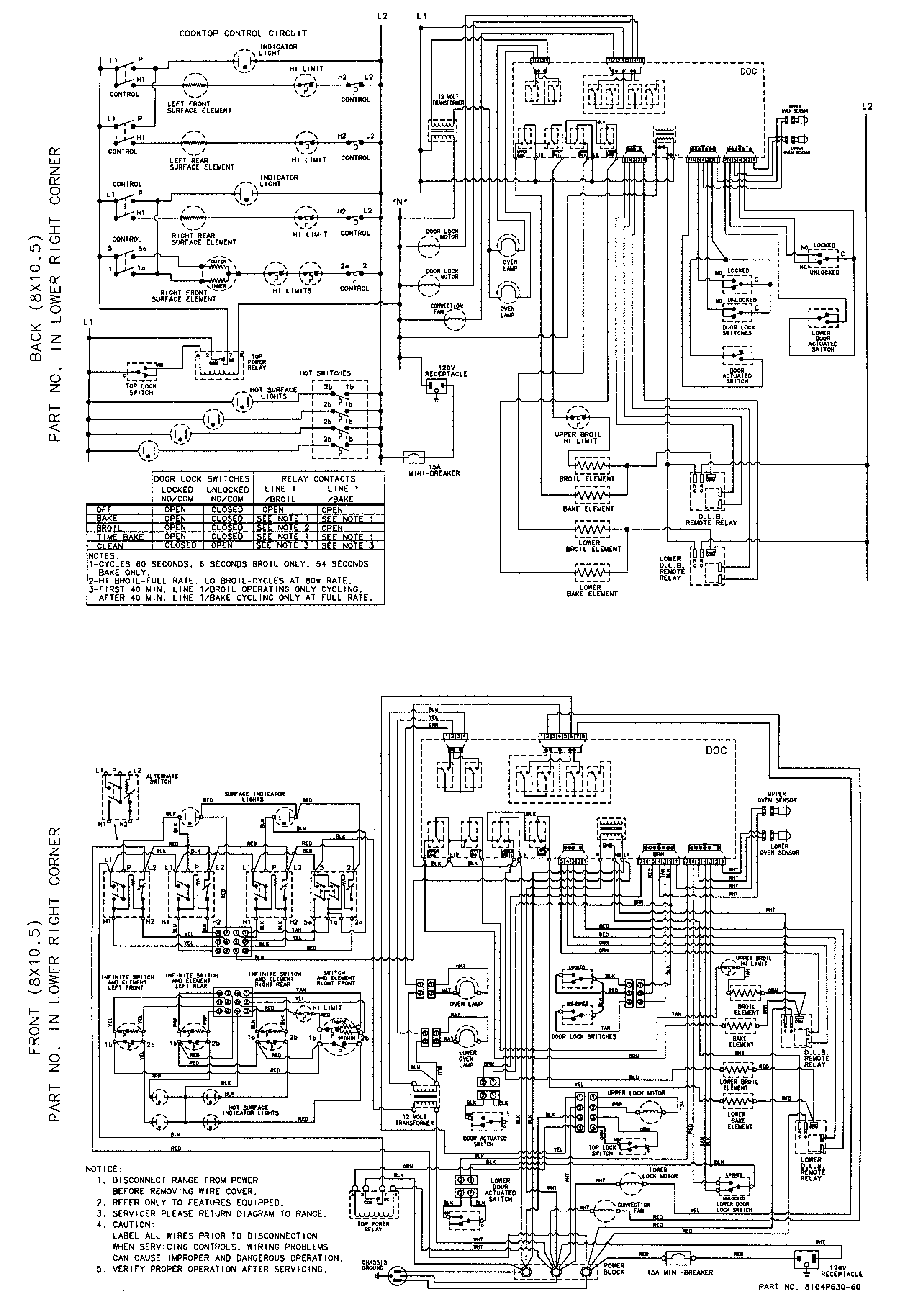 Maytag MER6770ACQ wiring information diagram